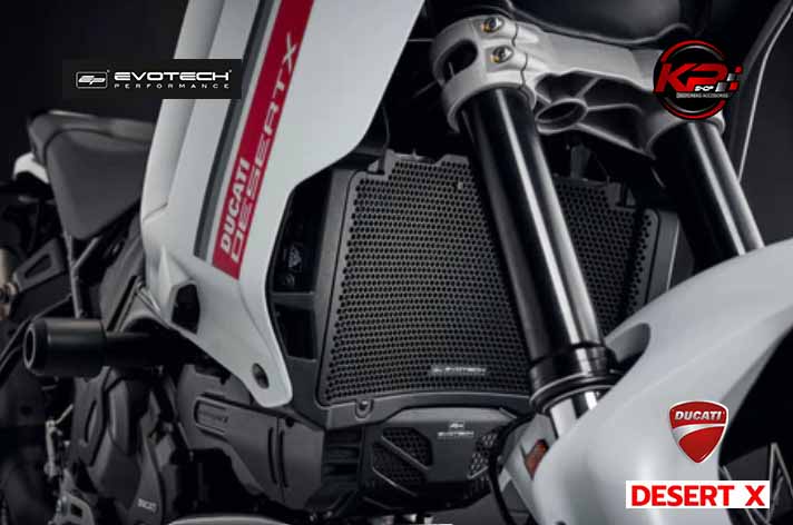 การ์ดหม้อน้ำ Evotech Ducati DesertX Radiator Guard (2022+)