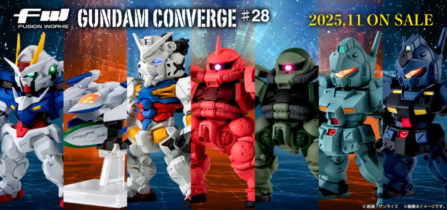 Preorder BANDAI SPIRITS FW Gundam Converge #28 ได้ครบ 7 + 3 ตัวสุ่มซ้ำ มัดจำ 300 บาท
