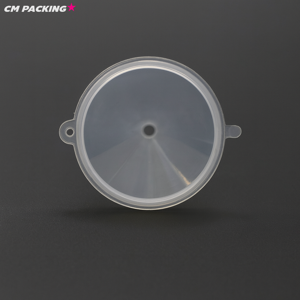 กรวยขนาดเล็ก สำหรับบรรจุของเหลว เนื้อพลาสติกใสอย่างดี