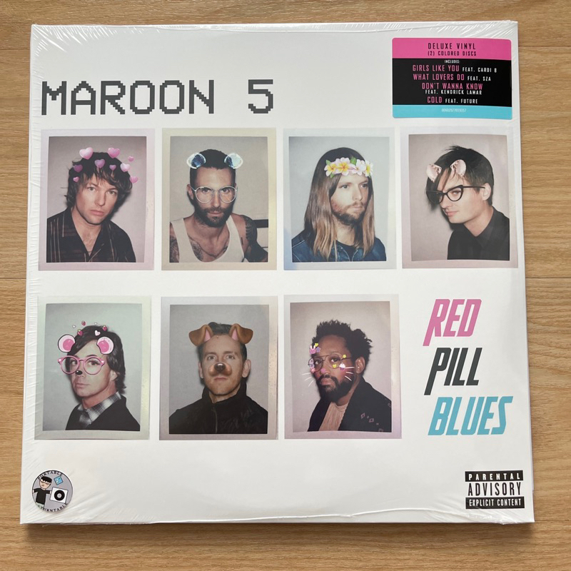 แผ่นเสียง Maroon 5 – Red Pill Blues 2 color Vinyl Deluxe Edition,แผ่นเสียง มือหนึ่ง ซีล