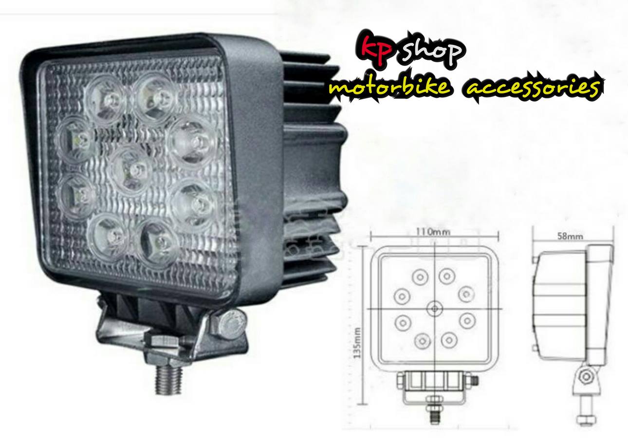 สปอตไลท์ led 9 ดวง ทรงเหลี่ยม