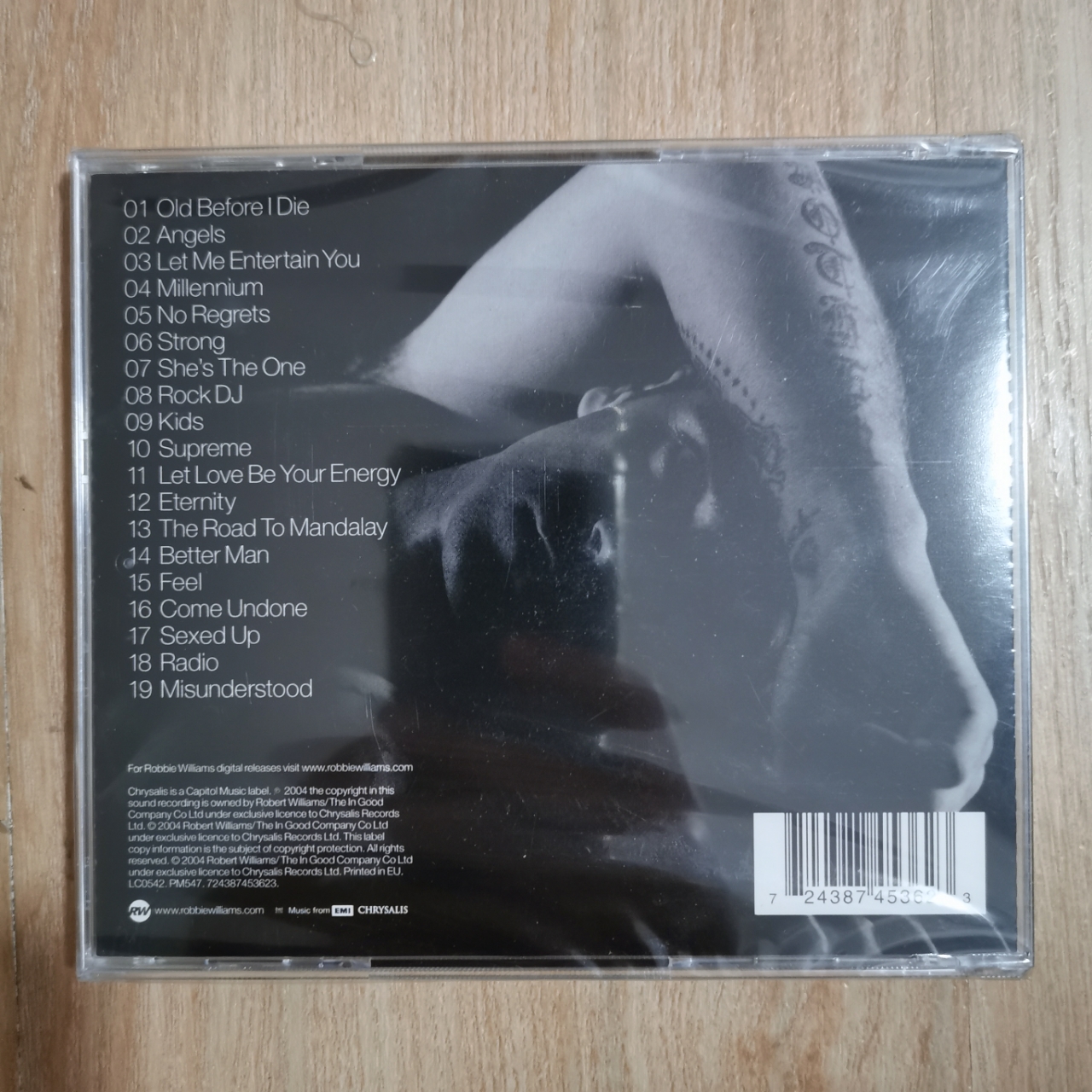 CD ซีดีเพลง แผ่นเพลง Robbie Williams – Greatest Hits