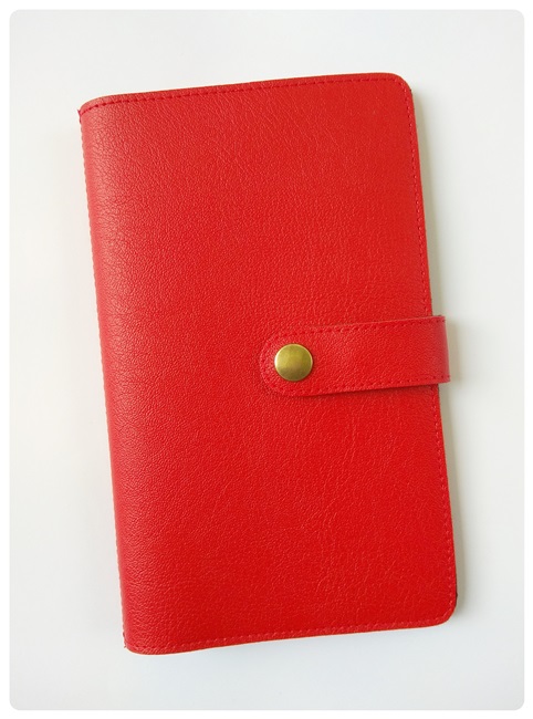 (bb-275-05) กระเป๋าใส่สมุดบัญชีธนาคารฯ สีแดง Flynow