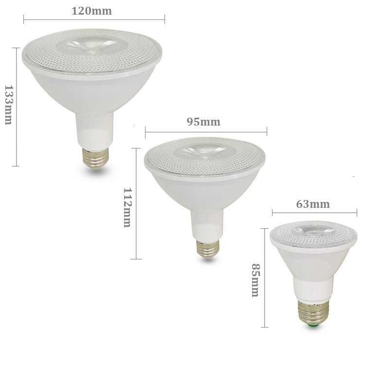 🔲Dimได้ รุ่นใหม่)หลอดไฟพาร์ Par38 Par30 Par20 LED ดิมหรี่แสง 20W 15W E27 กันน้ำ IP65COB สว่างสูง ทนมาก