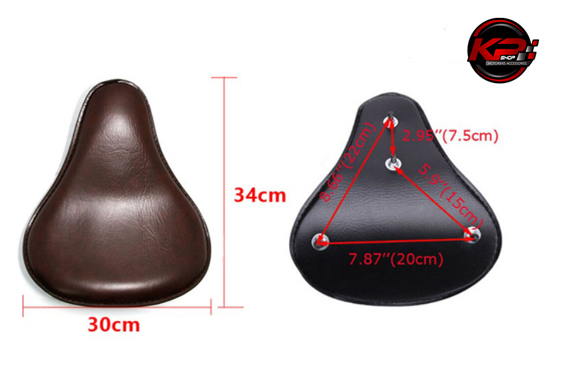 เบาะเดี่ยวมอเตอร์ไซค์ ช็อปเปอร์ แนว BOBBER สีน้ำตาล