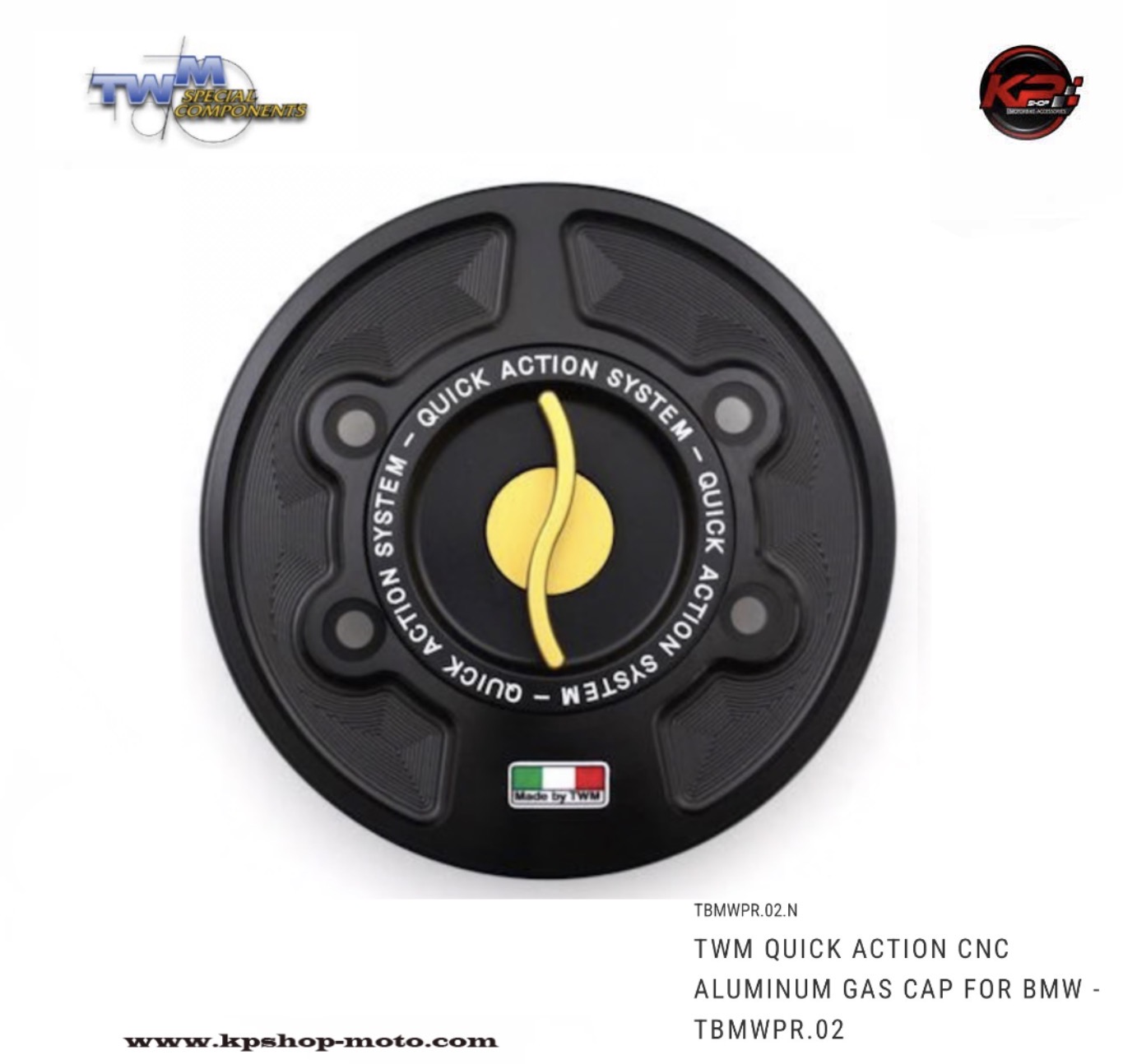 ฝาถัง TWM QUICK ACTION CNC ALUMINUM GAS CAP FOR BMW S1000R/ S1000RR/ M1000R/ M1000RR