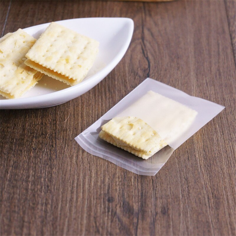 (100ใบ) ถุง OPP ฝากาวสำหรับใส่คุกกี้ สบู่ ขนม แบบมีแถบกาวในตัว (เนื้อด้าน,เนื้อใส)