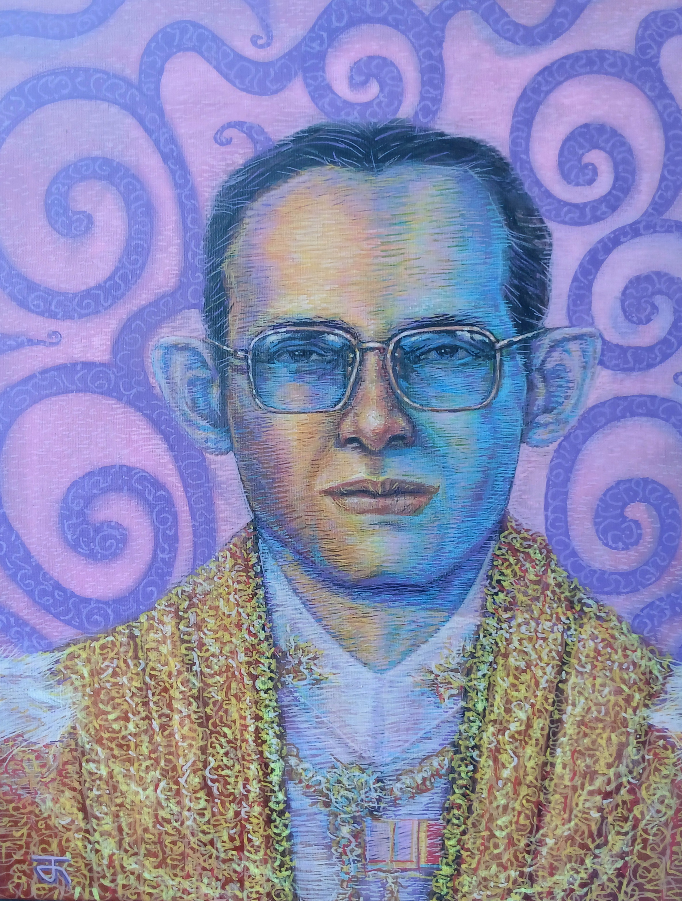 ภาพวาดสีอะครีลิคบนเฟรมผ้าใบ ขนาด 40 cm. x 50 cm. งานวาดต้นฉบับ มีชิ้นเดียว ไม่ใช่ภาพพิมพ์หรือโปสเตอร์ P3