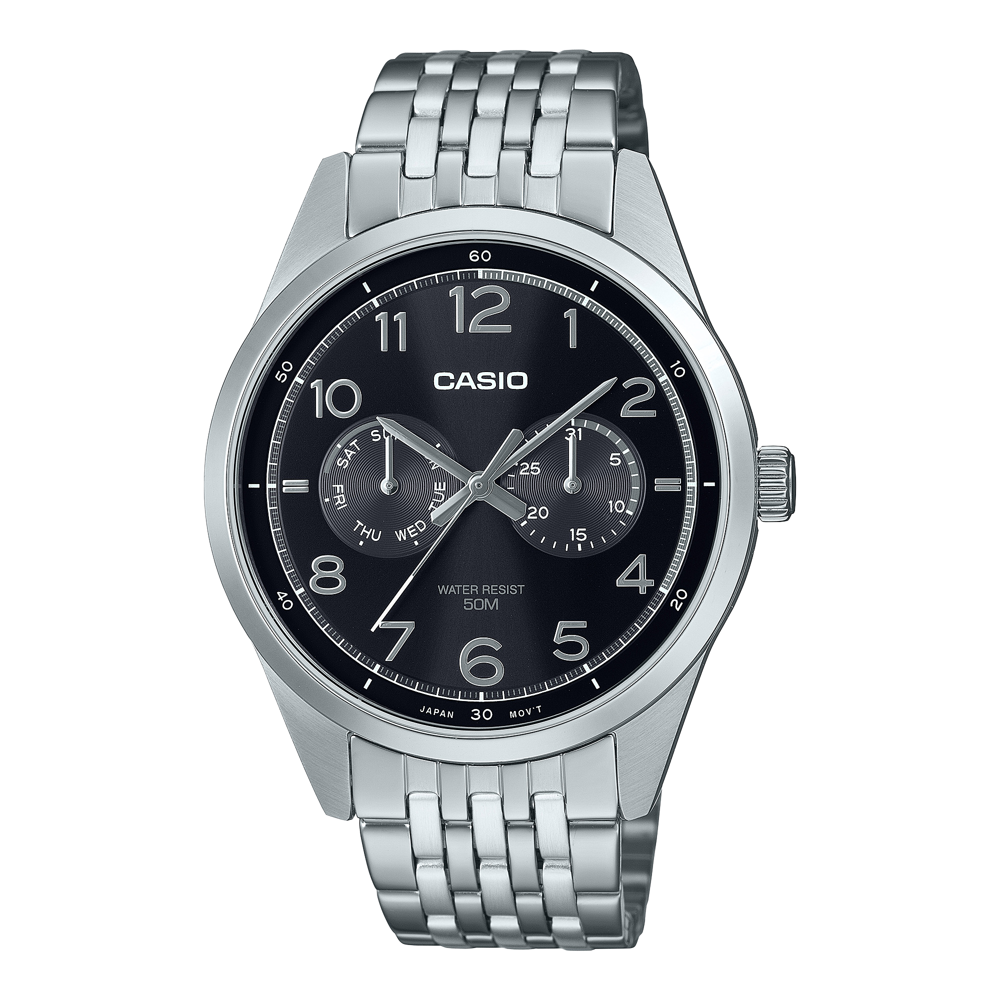 MTP-E340D-1AV | หลายเข็มนาฬิกา - สุภาพบุรุษ | Dress