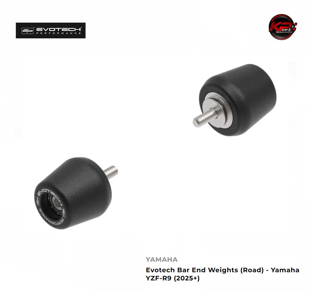 ตุ้มปลายแฮนด์ ถ่วงน้ำหนัก Evotech Bar End Weights (Road) - Yamaha YZF-R9 (2025+)
