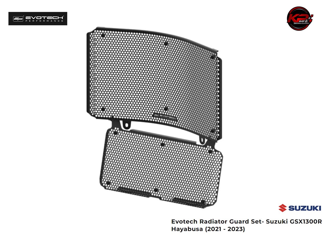 การ์ดหม้อน้ำ EVOTECH FOR SUZUKI HAYABUSA 2021-2023