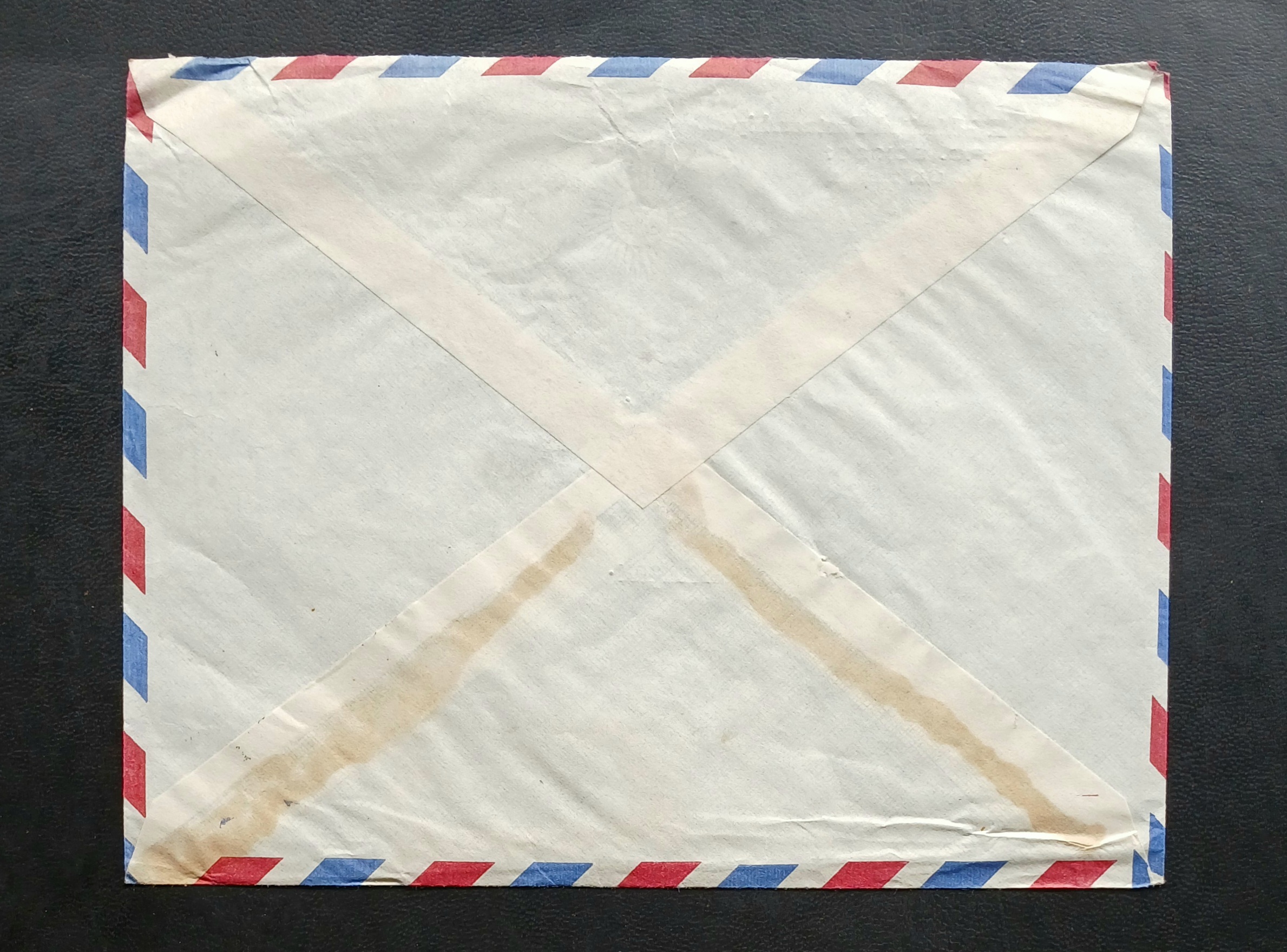 ซองจดหมายเก่า ปี 2502 (1959) BANGKOK-GERMANY ป้ายR /REGISTERED ติดแสตมป์พระรูป ร.9 ชุด2 , THAILAND ปี 2494-98, ดอนเจดีย์ ปี 2499 มีตราประทับ ไปรษณีย์กลาง 1959