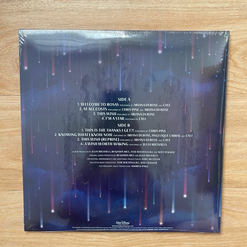 แผ่นเสียง Wish original motion picture Soundtrack , Vinyl, LP, 180g, Gatefold, Embossed ,EU มือหนึ่ง ซีล
