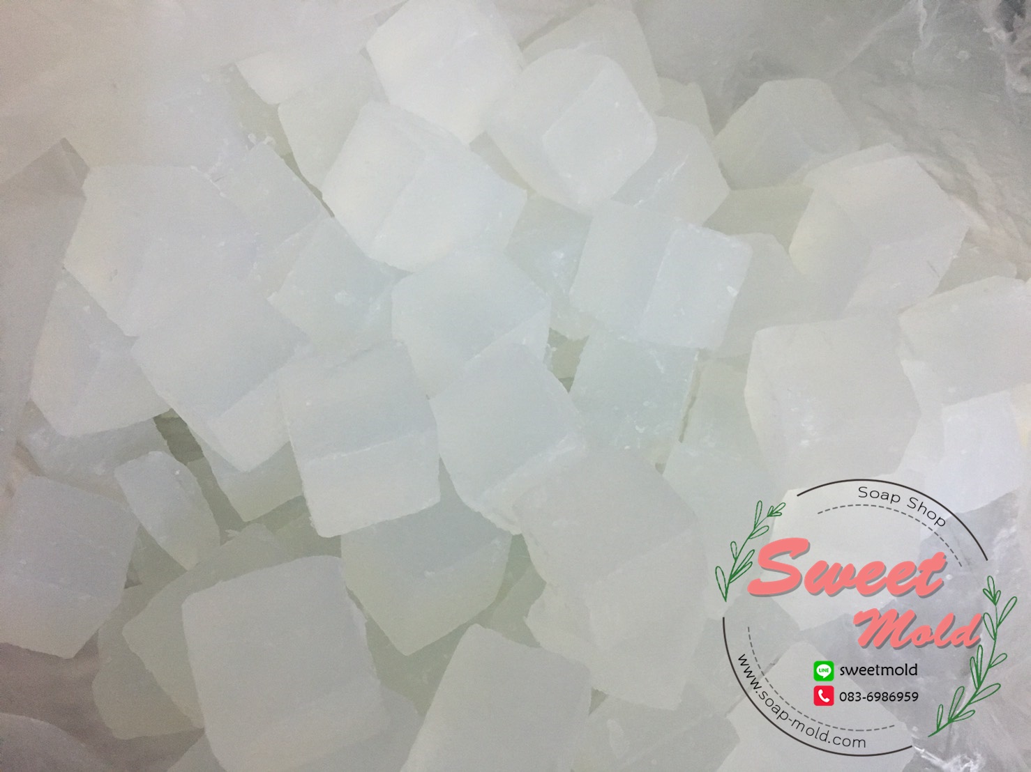 เบสสบู่ใสสูตรฟองนุ่ม ขนาด1กิโลกรัม