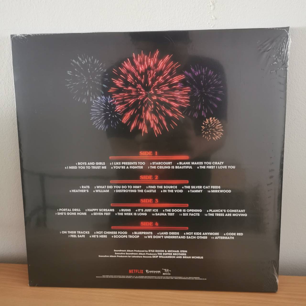 แผ่นเสียง Stanger things 3 original score from original serie fire work splatter vinyl