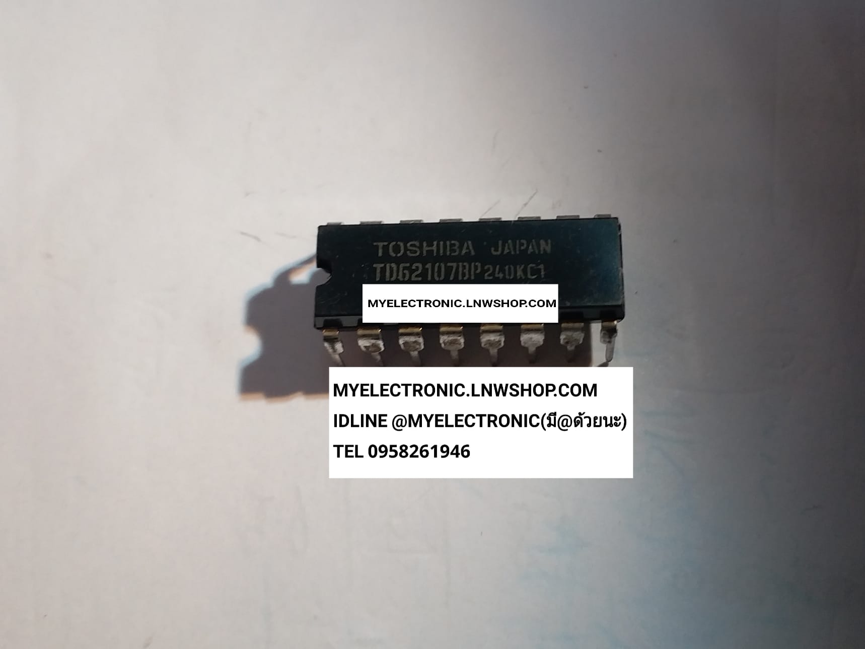 ขาย TD62107BP ตัวถัง DIP16 ขา ยี่ห้อ TOSHIBA โตชิบ้า TD62107 , ไอซี62107 , IC62107 ราคาตัวละ บาท