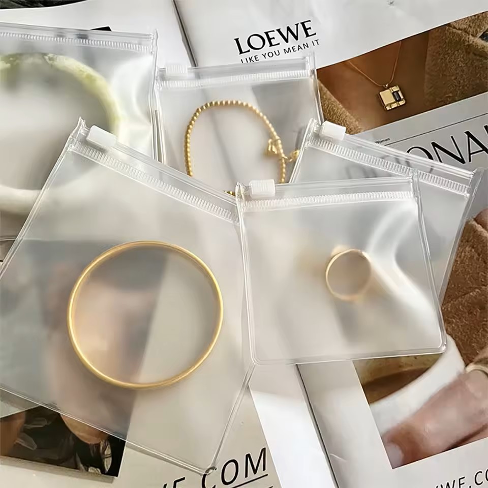 ซองซิปสไลด์ EVA ใส่เครื่องประดับ ซองพระ เนื้อขุ่น (50ใบ)