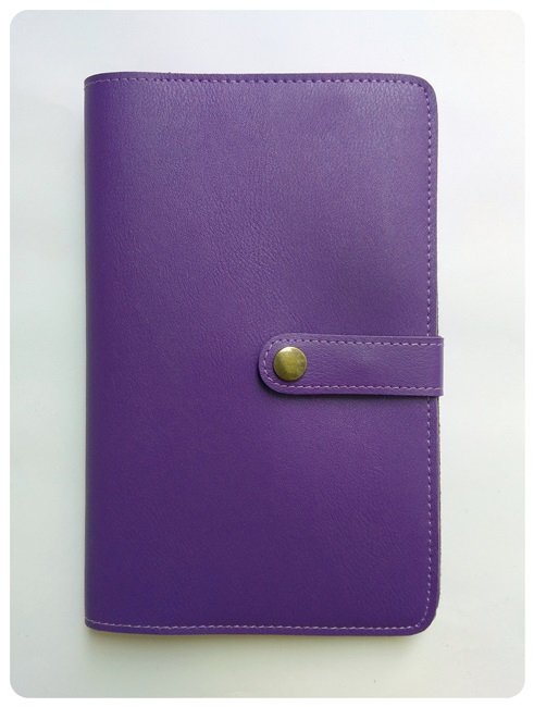 (vrb-389-03) กระเป๋าใส่เล่มทะเบียนรถ/ทะเบียนบ้าน สีม่วงเข้ม