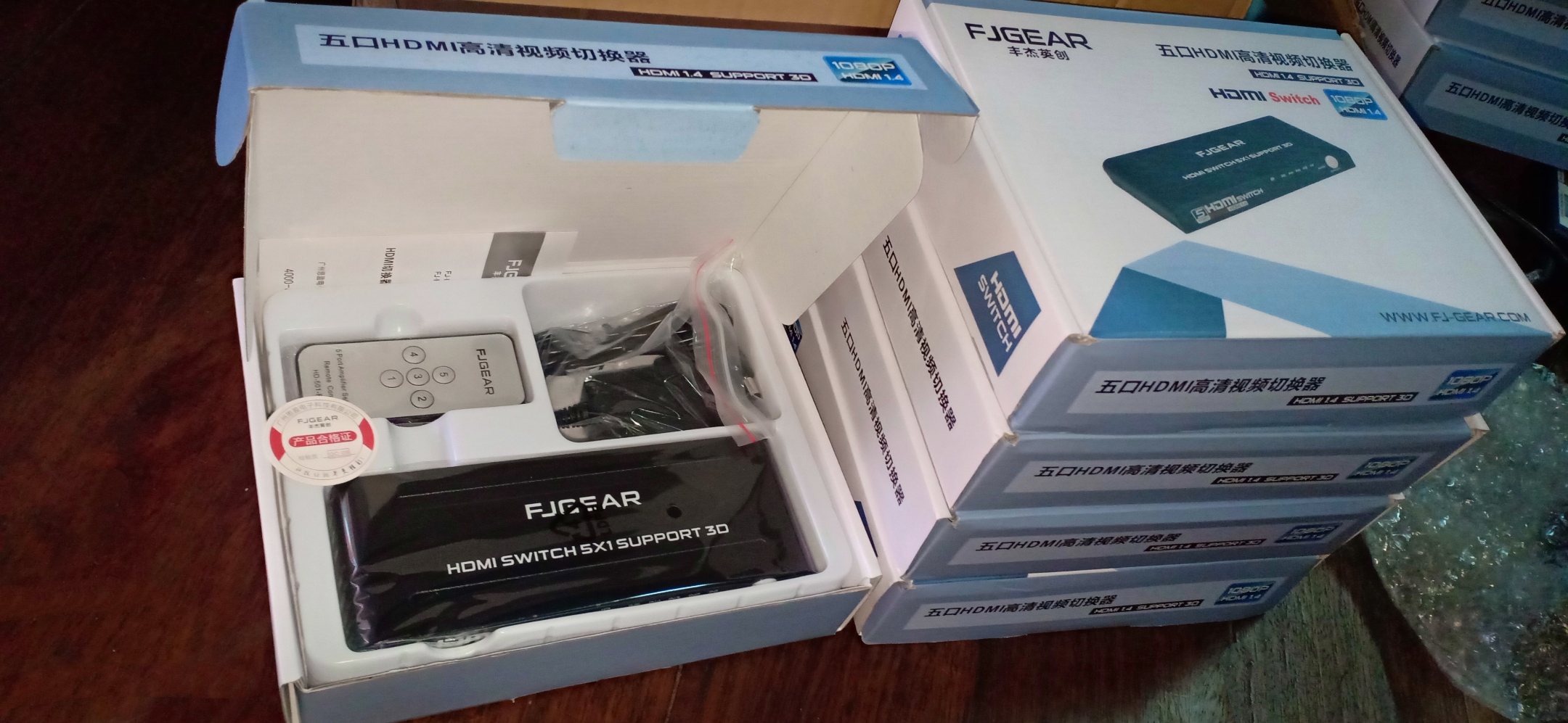 FJ Gear HDMI Switch 5 out 1 3D