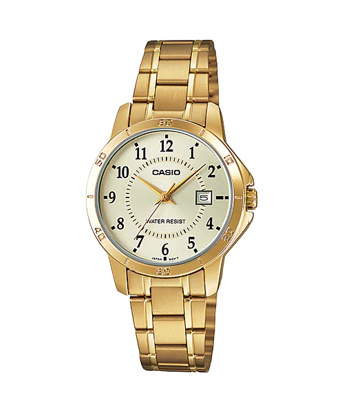 LTP-V004G-9B | อะนาล็อก-สุภาพสตรี | Dress | นาฬิกา | CASIO