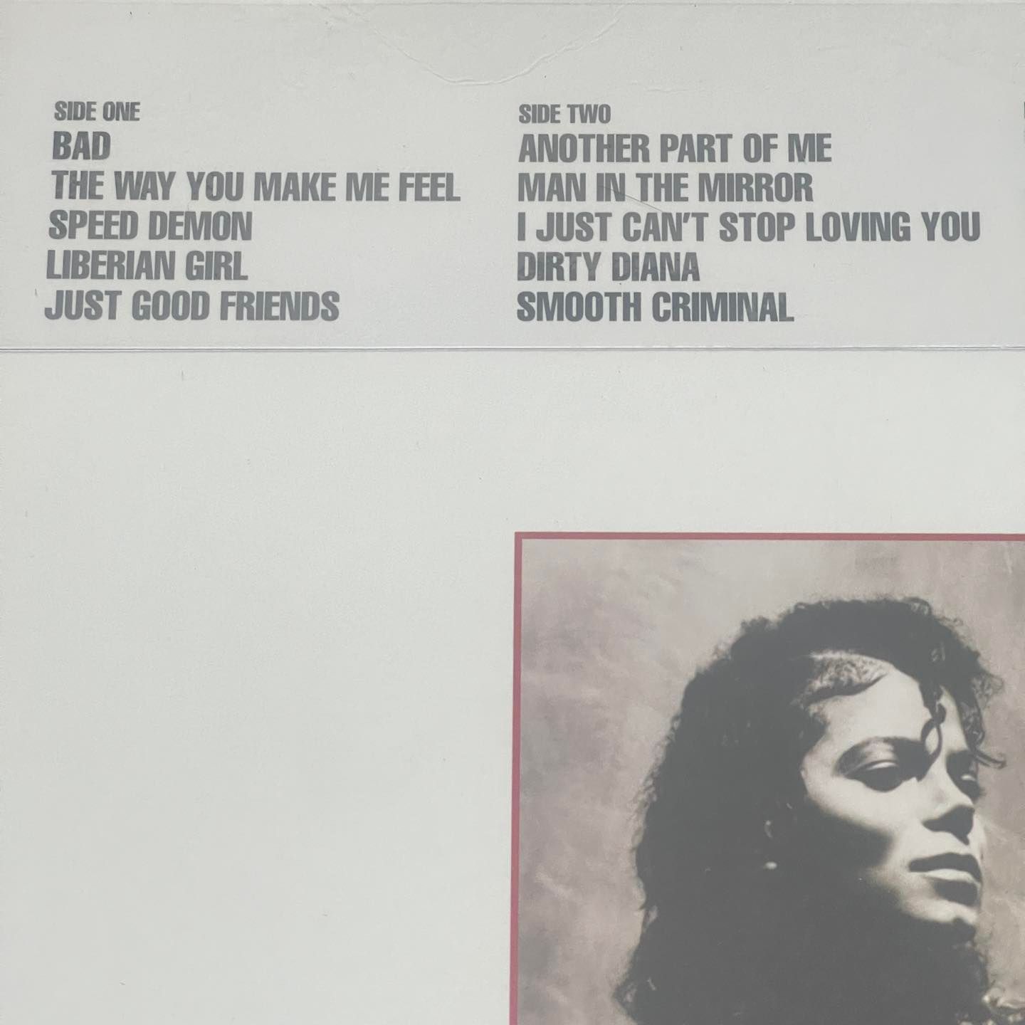 แผ่นเสียง Michael jackson : Bad,Picture Disc, Reissue, แผ่นเสียงมือหนึ่ง ซีลเปิด