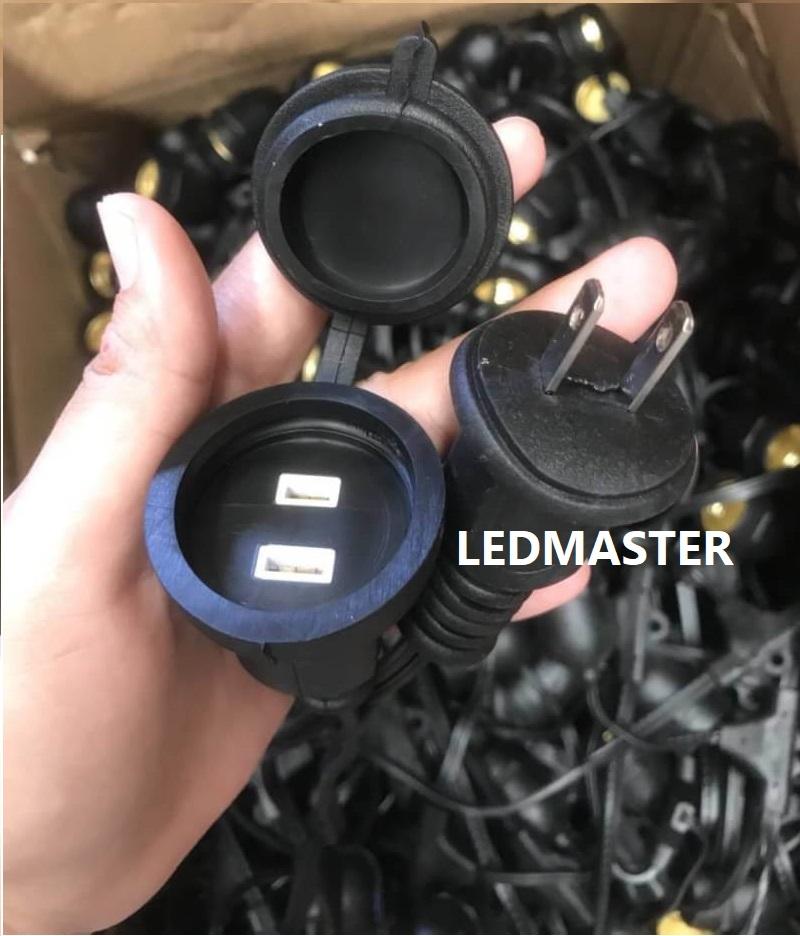 สายเเพรชุดหลอดไฟปิงปอง ยาว 10 เมตร/20 เมตร/50 เมตร/100 เมตร เกรดAAA งานมอก. ขั้ว E27 สายหนาสีดำกันน้ำ ใช้งานสะดวก สำหรับไฟประดับตกเเต่งสวน ไฟตกเเต่งปีใหม่ ไฟคริสมาส งานเเต่ง ร้านอาหาร เทศกาลต่างๆ ลอยกระทง (เฉพาะสายไฟเเพร) - ฟรี ปลั๊กตัวผู้ ตัวเมีย กันน้ำ