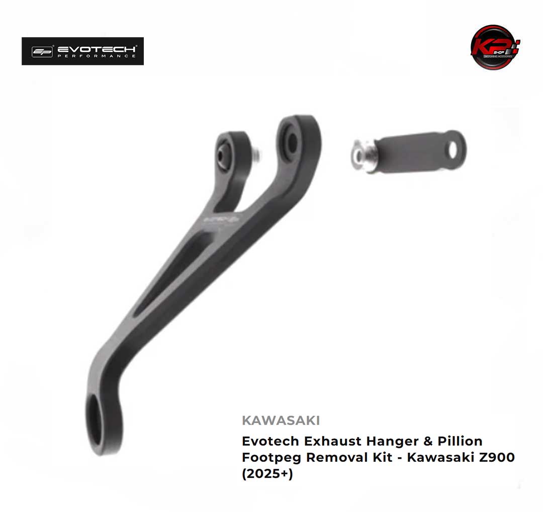 ขายึดท่อ Evotech Exhaust Hanger & Pillion Footpeg Removal Kit - Kawasaki Z900 (2025+)