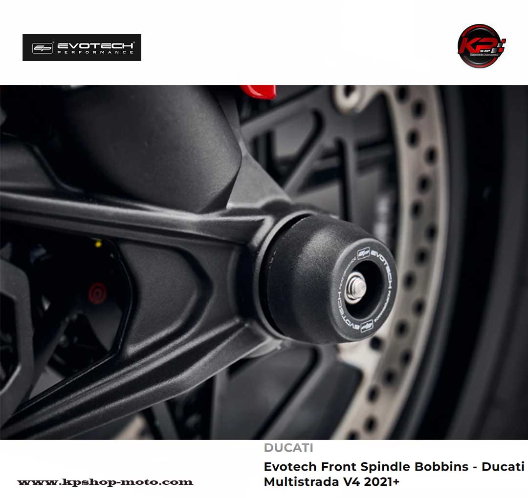 กันล้มหน้า Evotech Front Spindle Bobbins - Ducati Multistrada V4 / V4S (2021+)