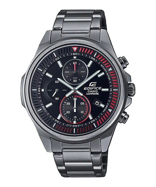 Casio Edifice รูปทรงเพรียวบางประดับคริสตัลแซฟไฟร์ รุ่น EFR-S572DC-1AV