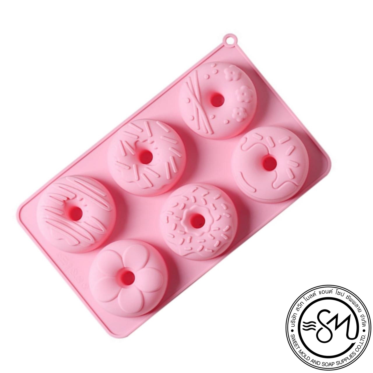 แม่พิมพ์ซิลิโคนโดนัท 6 ช่อง ขนาด 110 กรัม