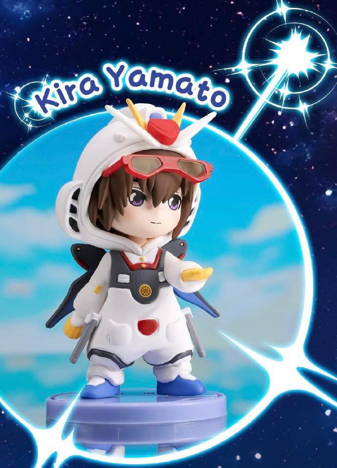 กล่องสุ่ม 6 แบบ + 2 ตัวลับ BANDAI BN FIGURE Q Gundam Seed Destiny Pajamas Ver.