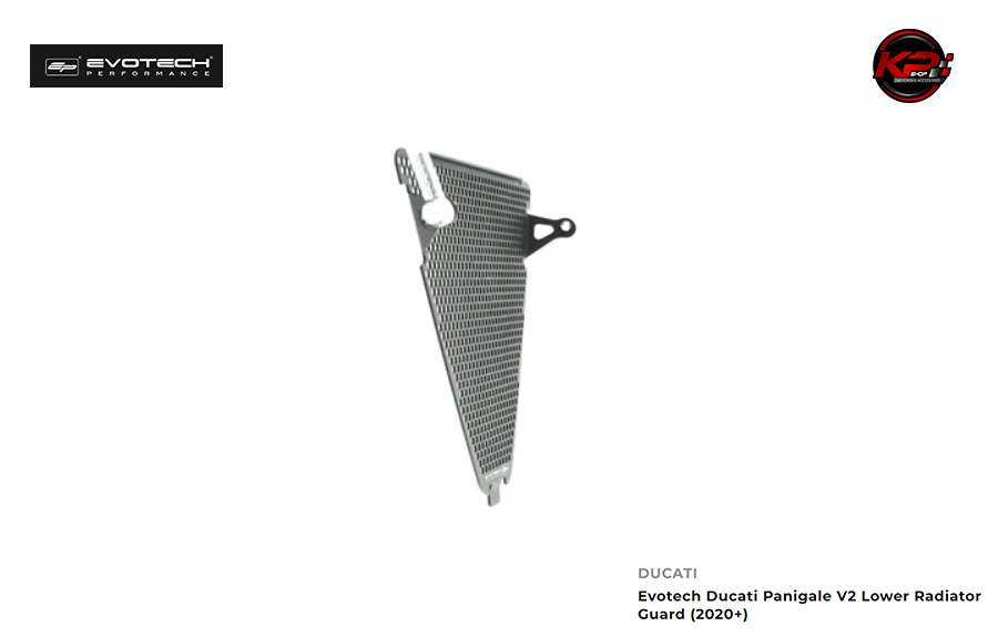 การ์ดหม้อน้ำ ล่าง Evotech Ducati Panigale V2 Lower Radiator Guard (2020+)