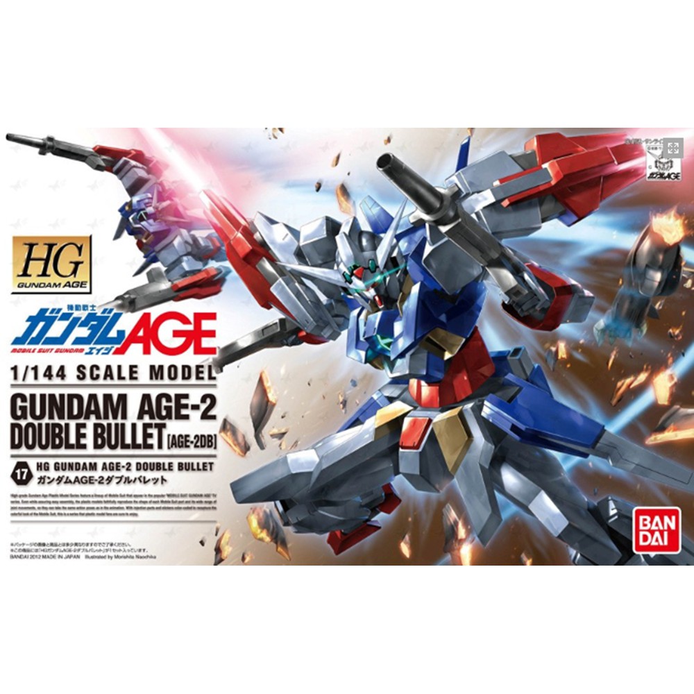 1060368 BANDAI SPIRITS HG 1/144 Gundam AGE-2 DOUBLE BULLET