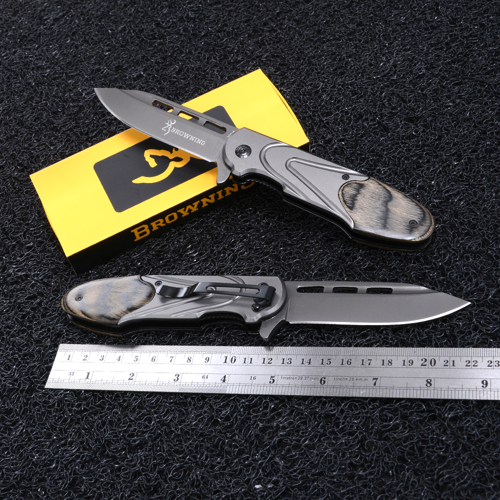 BN-22-289 มีดเดินป่า มีดพับพกพา แคมปิ้ง Browing Folding Pocket Knife 1 320 กรัม 22 cm