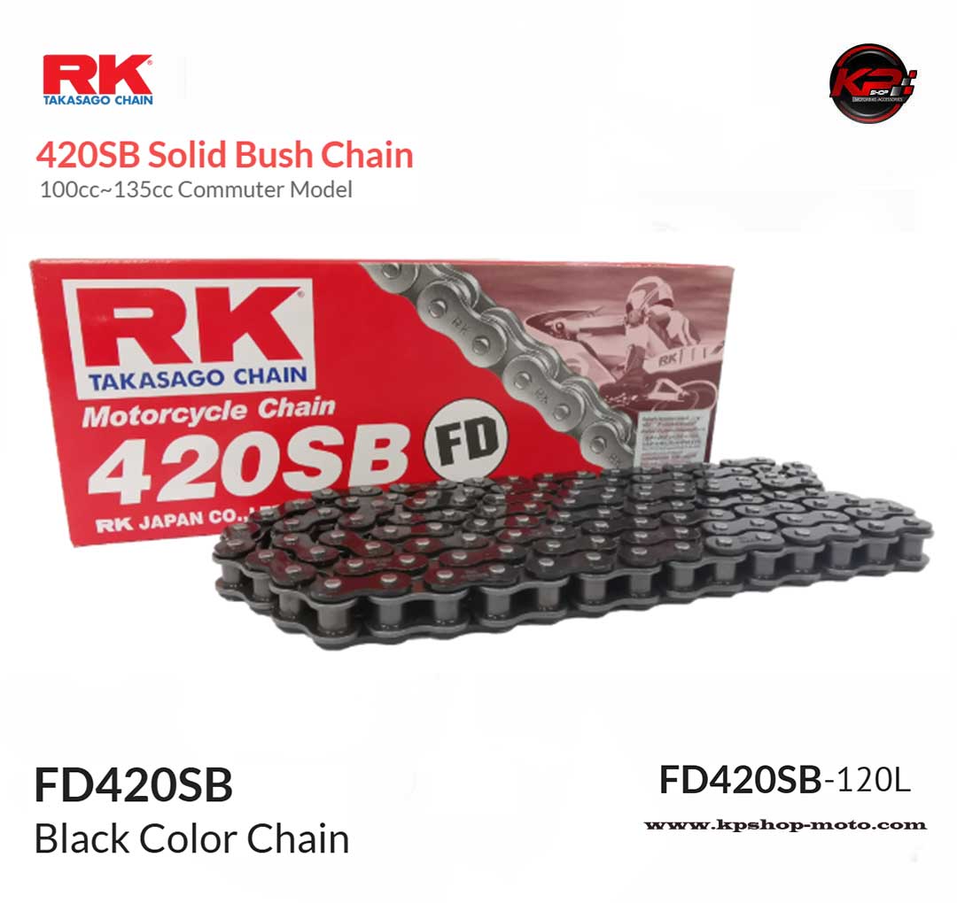 โซ่ RK สีดำ FD420SB-120L (Black Color Chain)