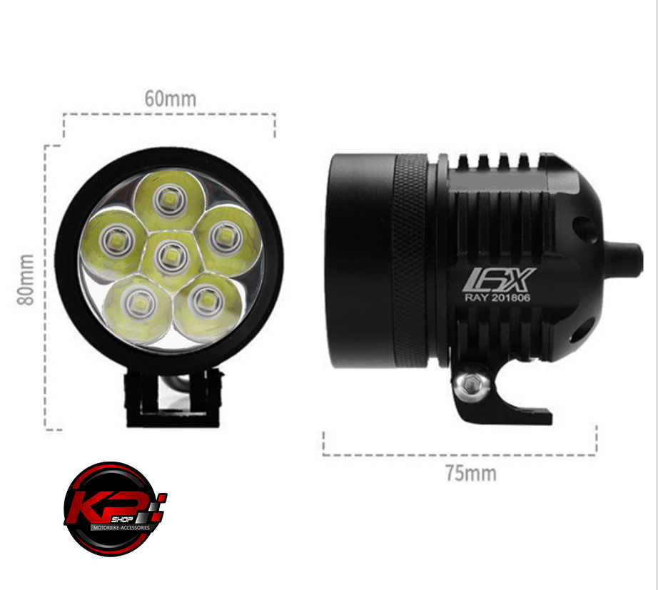 สปอตไลท์ มอเตอร์ไซค์ L4X ชนิดled 6 ดวง
