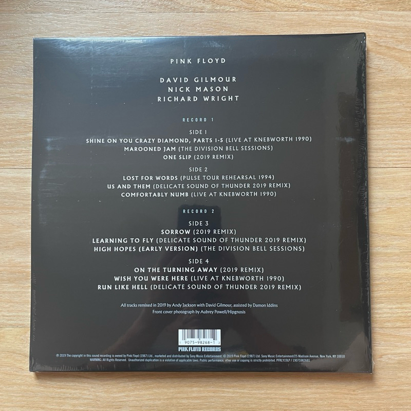 แผ่นเสียง Pink Floyd – The Later Years 1987-2019 , 2 x Vinyl, LP, Compilation, 180 gram ,US มือหนึ่ง ซีล