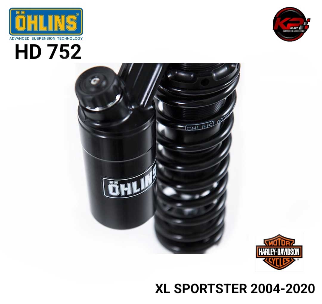 โช๊คหลัง OHLINS HD 752 (296mm) FOR HARLEY DAVIDSON XL SPORTSER BLACKLINE (2004-2020)
