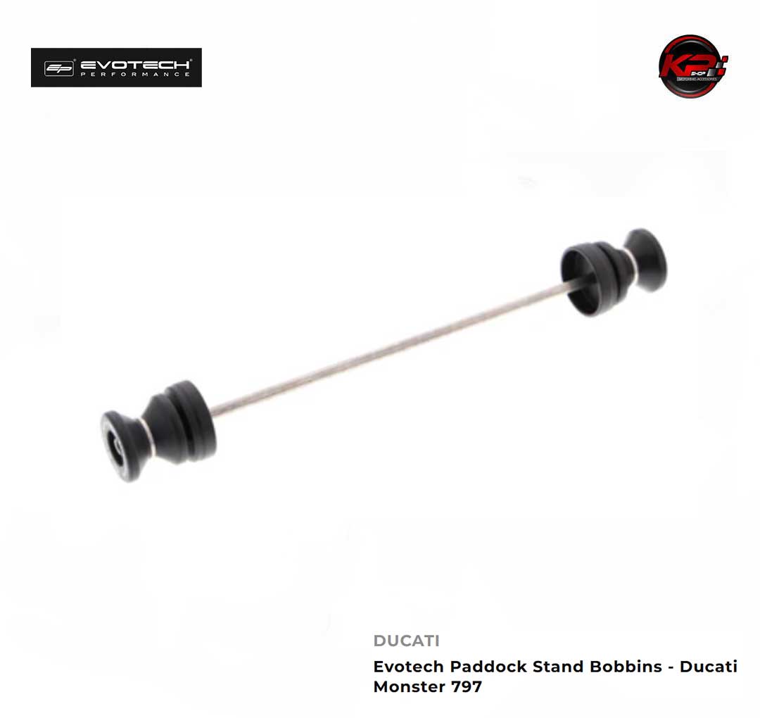 กันล้มหลัง พร้อมสปูน Evotech Paddock Stand Bobbins - Ducati Monster 797