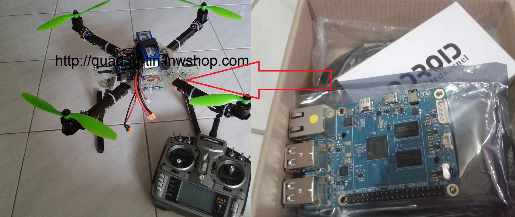 ODROID-C1-Quadcopter
