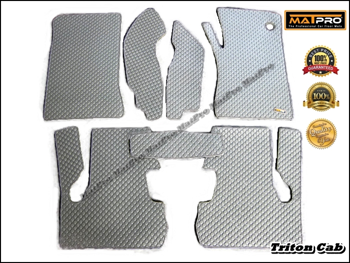 พรมปูพื้นเข้ารูป 100% ลายกระดุม สำหรับรถ รุ่น TRITON CAB