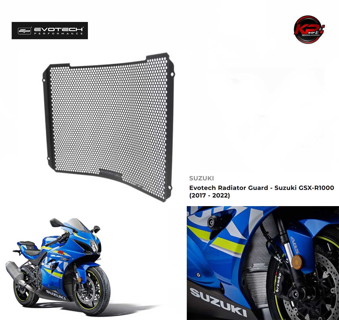 การ์ดหม้อน้ำ Evotech Radiator Guard - Suzuki GSX-R1000 (2017 - 2022)