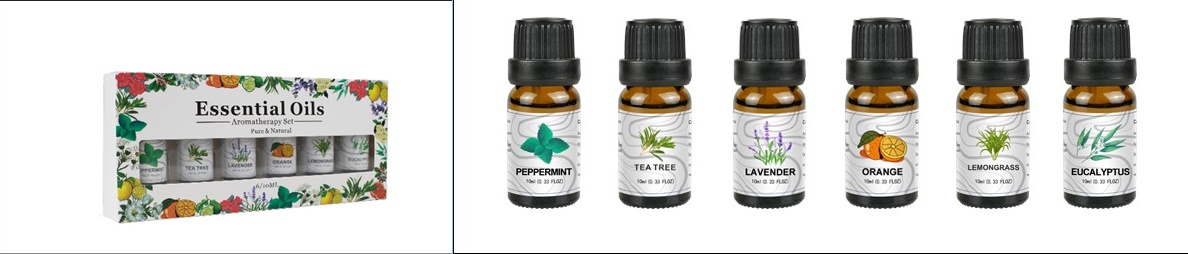 ชุดเซตน้ำมันหอมระเหย แท้100 % ขนาด 10 ML. Essential Oils