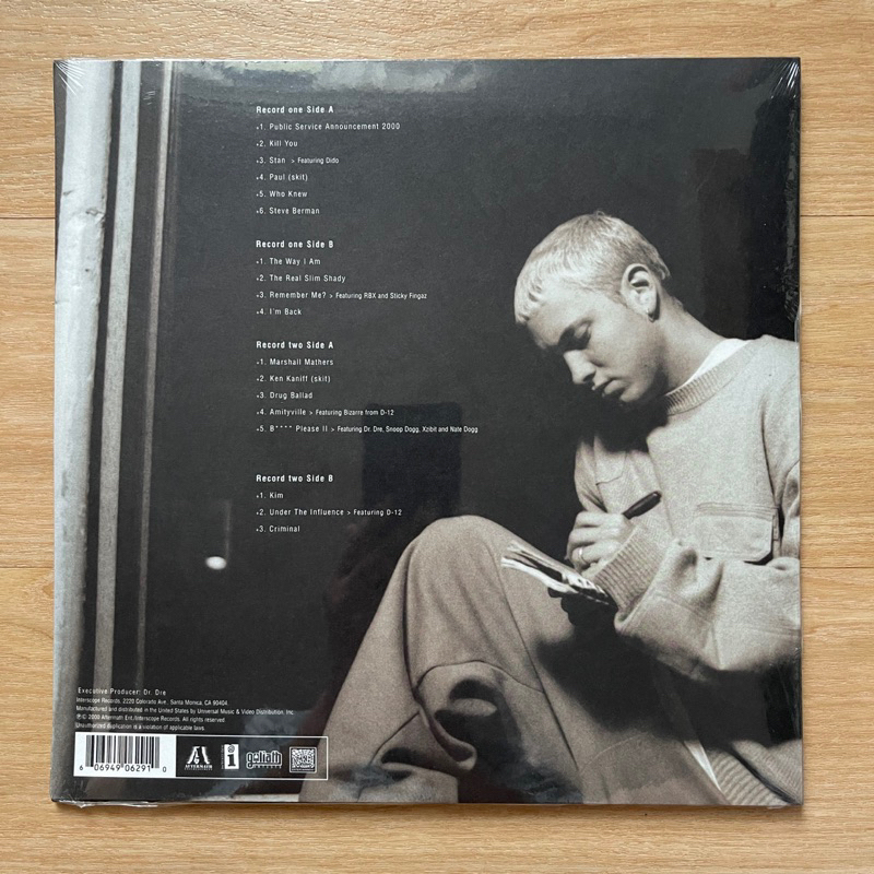 แผ่นเสียง Eminem - The Marshall Mathers LP , 2 x Vinyl, LP, Album, Reissue, 180 gram แผ่นเสียงมือหนึ่ง ซีล