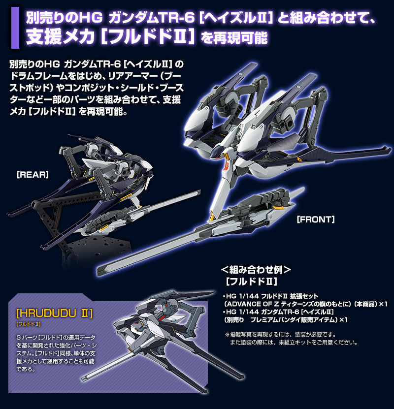 HG 1/144 Hrududu II part set