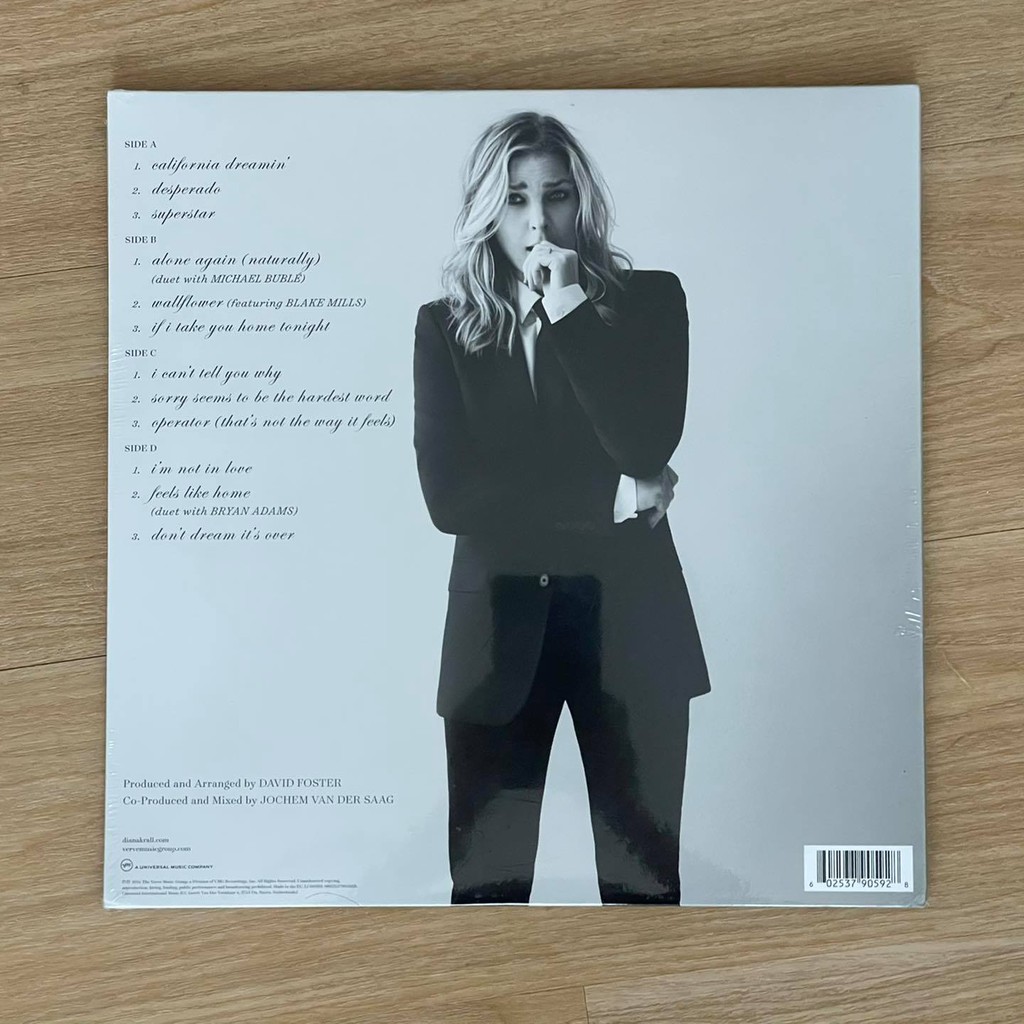 แผ่นเสียง Diana krall อัลบั้ม Wallflower 2lp made in EU แผ่นเสียงใหม่ ซีล