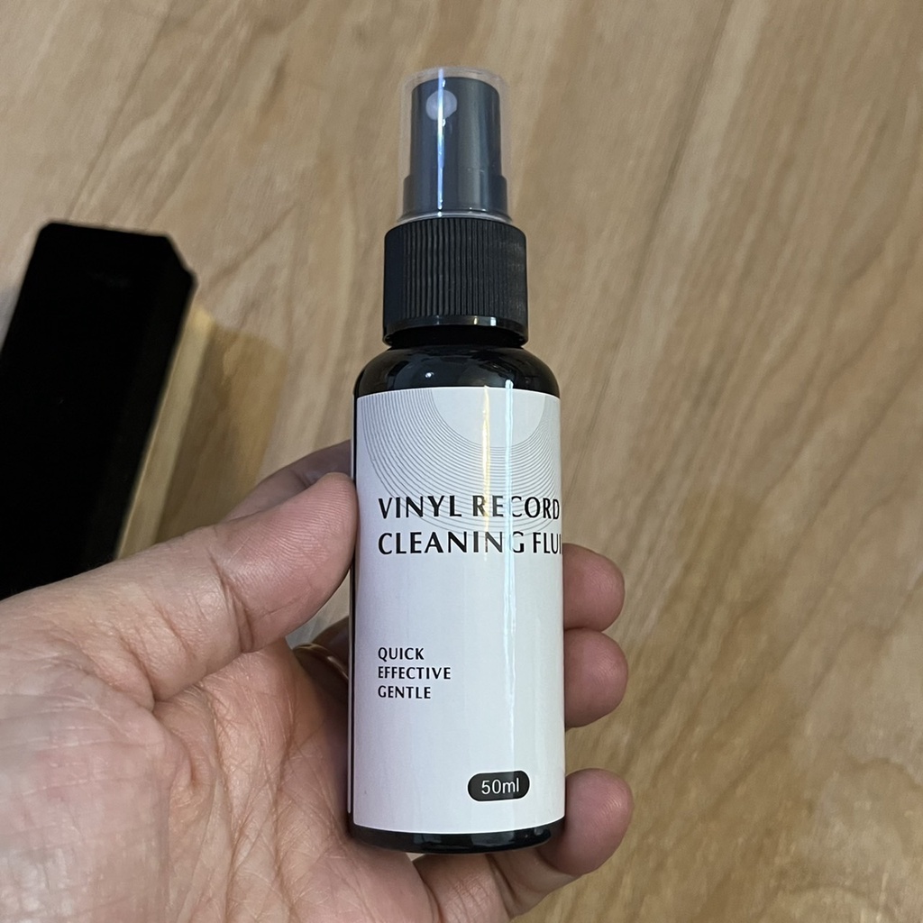 Goka Vinyl Record Cleaner set ชุดทำความสะอาดแผ่นเสียง แปรงกำมะหยี่ พร้อมน้ำยาทำความสะอาดแผ่นเสียง