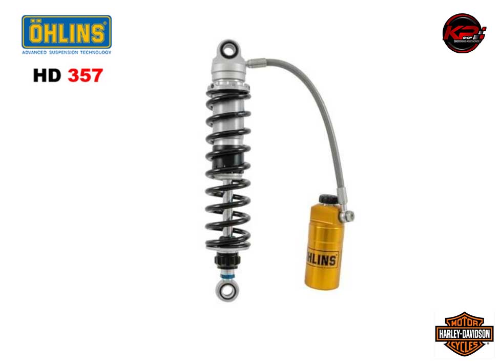 โช๊คหลัง OHLINS HD 357 (337 mm, black springs) FOR HARLEY DAVISON FLH/FLT Touring