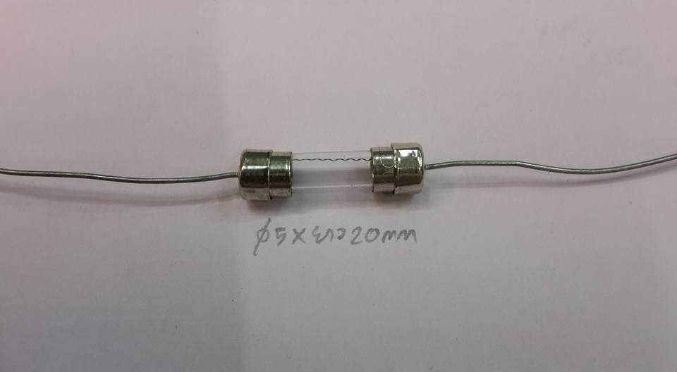 FUSE1A250VACฟิวส์แก้วขาลวดหางหนูขนาด5X20MM FUSE F1A250VAC