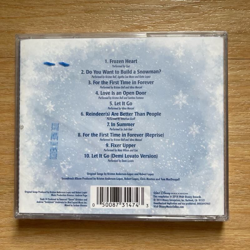 CD ซีดีเพลง Kristen Anderson-Lopez - Frozen The Songs ,CD, Album มือหนึ่ง ซีล